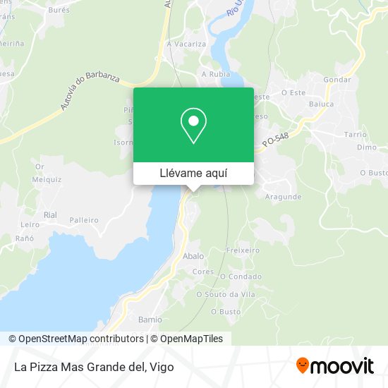 Mapa La Pizza Mas Grande del