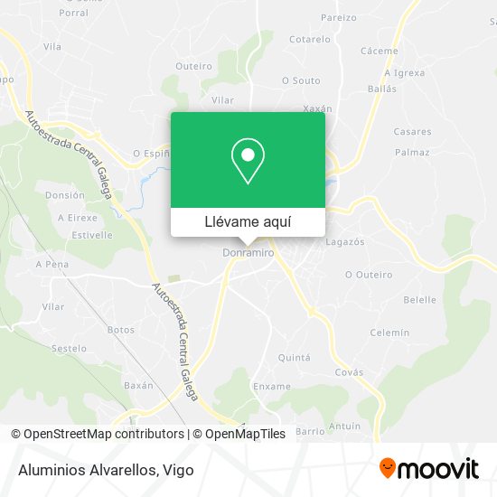 Mapa Aluminios Alvarellos