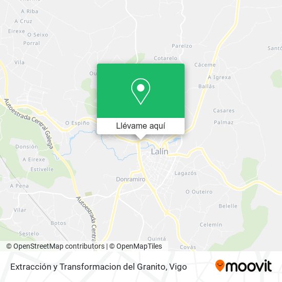 Mapa Extracción y Transformacion del Granito