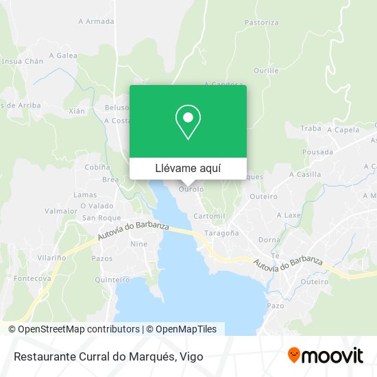 Mapa Restaurante Curral do Marqués