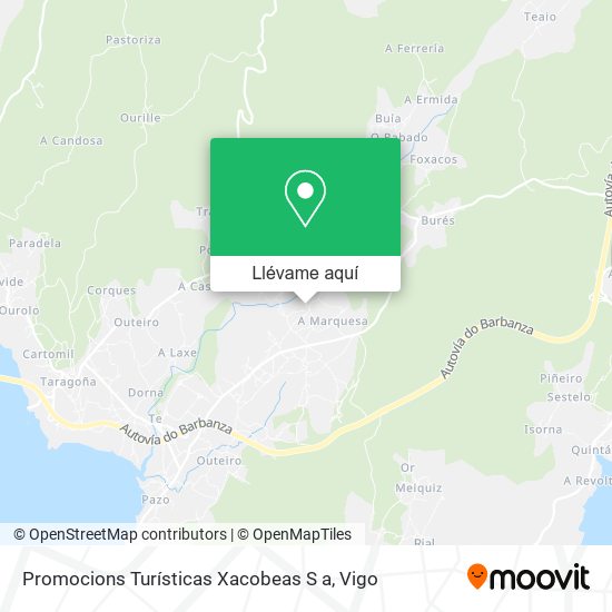 Mapa Promocions Turísticas Xacobeas S a