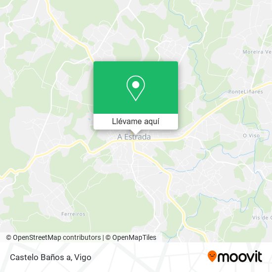 Mapa Castelo Baños a