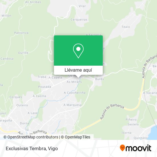 Mapa Exclusivas Tembra