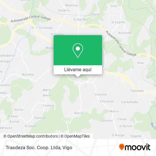 Mapa Trasdeza Soc. Coop. Ltda