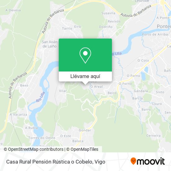 Mapa Casa Rural Pensión Rústica o Cobelo