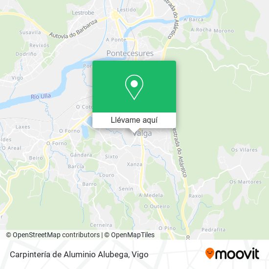 Mapa Carpintería de Aluminio Alubega