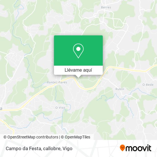 Mapa Campo da Festa, callobre