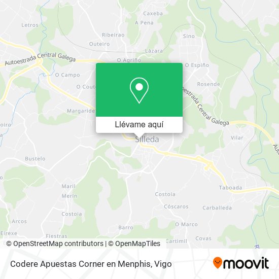 Mapa Codere Apuestas Corner en Menphis