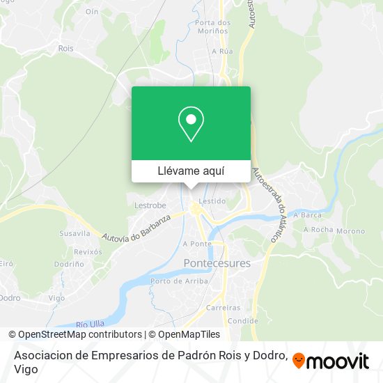 Mapa Asociacion de Empresarios de Padrón Rois y Dodro