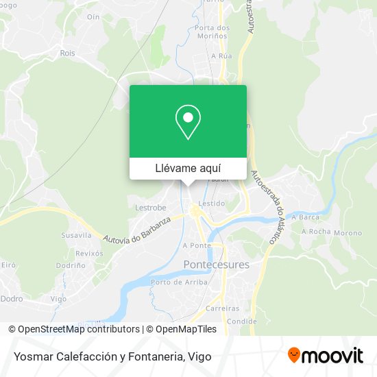 Mapa Yosmar Calefacción y Fontaneria