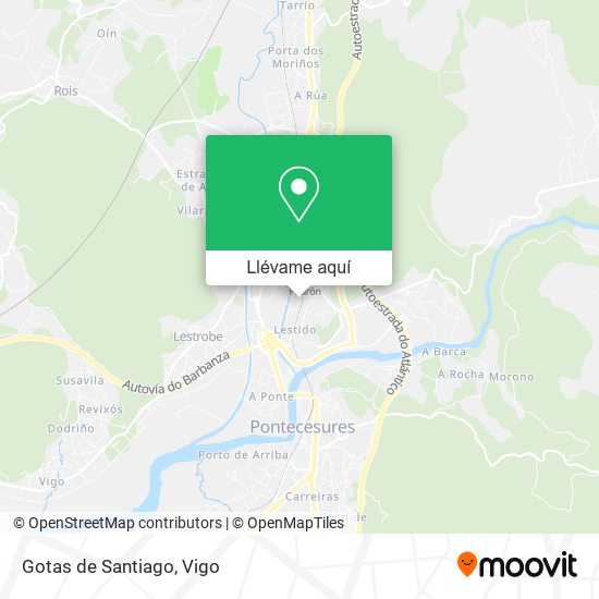 Mapa Gotas de Santiago