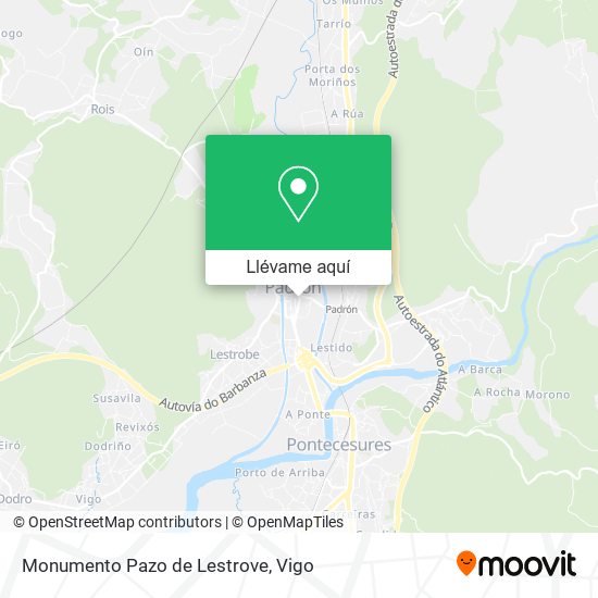 Mapa Monumento Pazo de Lestrove