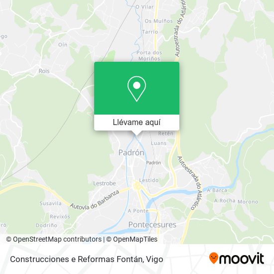 Mapa Construcciones e Reformas Fontán