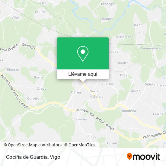 Mapa Cociña de Guardia