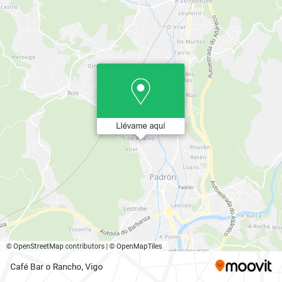 Mapa Café Bar o Rancho