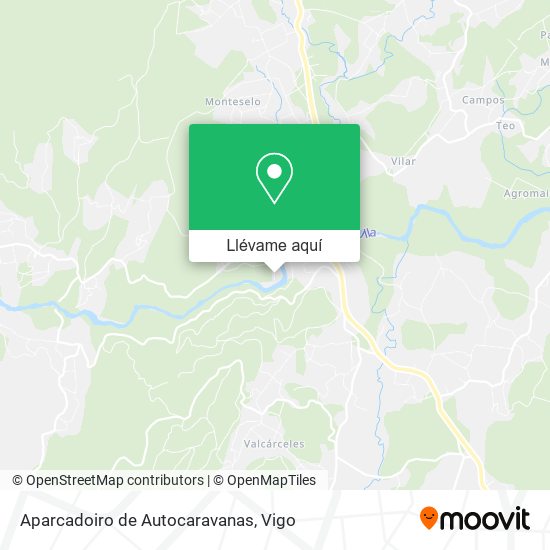 Mapa Aparcadoiro de Autocaravanas