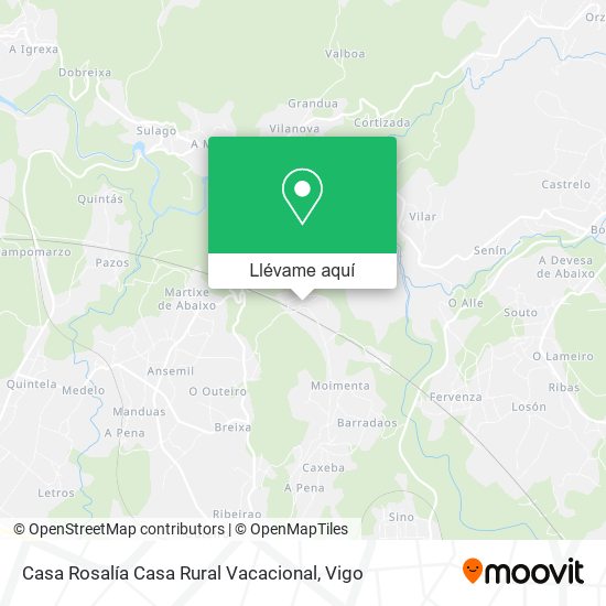 Mapa Casa Rosalía Casa Rural Vacacional