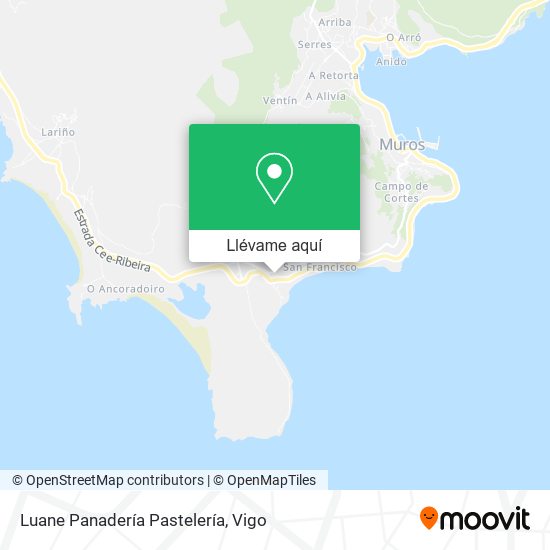 Mapa Luane Panadería Pastelería