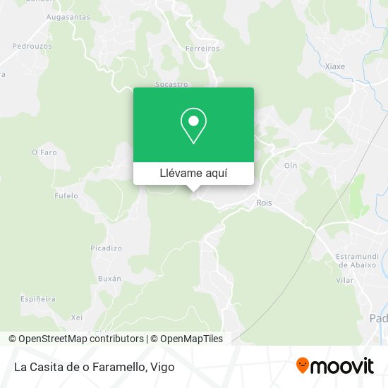 Mapa La Casita de o Faramello
