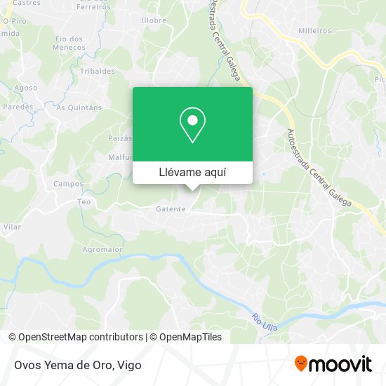 Mapa Ovos Yema de Oro
