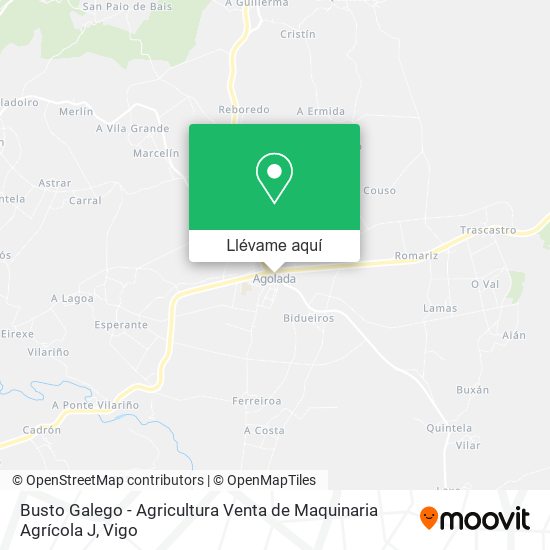 Mapa Busto Galego - Agricultura Venta de Maquinaria Agrícola J