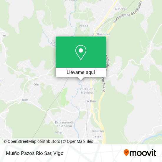 Mapa Muíño Pazos Rio Sar