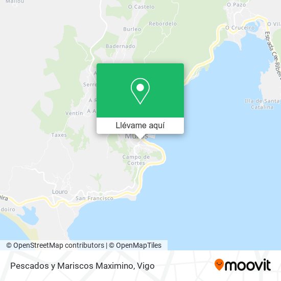 Mapa Pescados y Mariscos Maximino