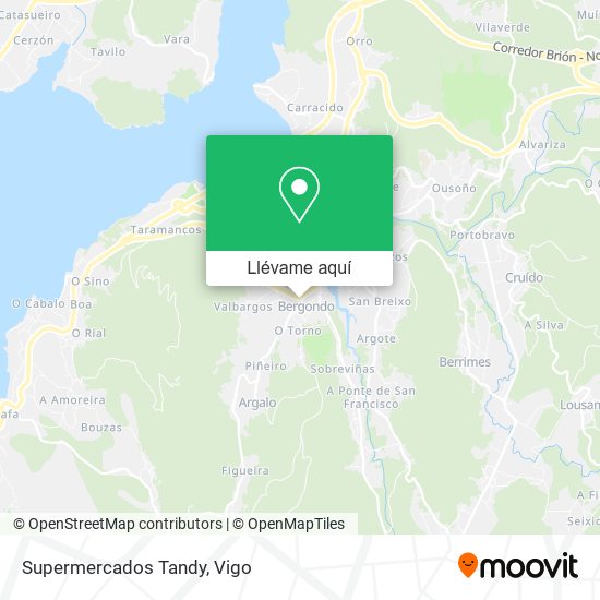 Mapa Supermercados Tandy