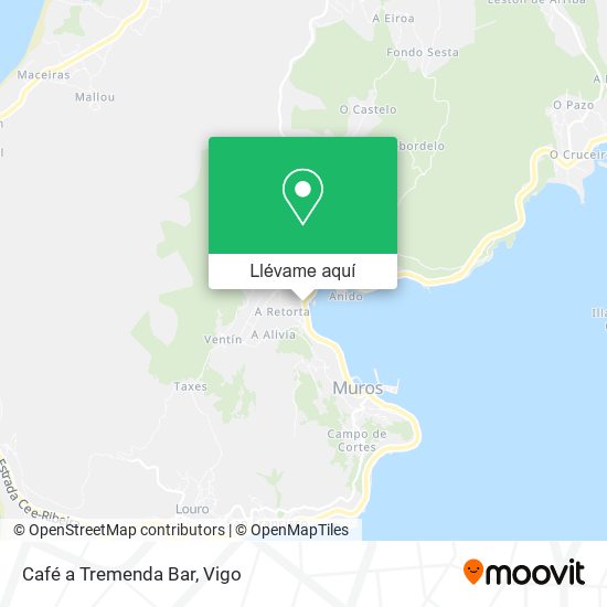 Mapa Café a Tremenda Bar