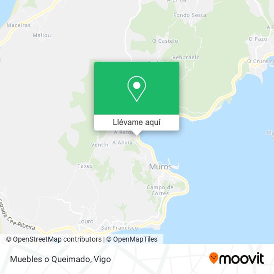Mapa Muebles o Queimado