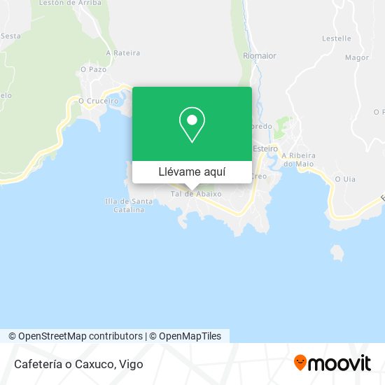 Mapa Cafetería o Caxuco