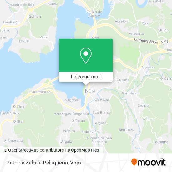 Mapa Patricia Zabala Peluquería