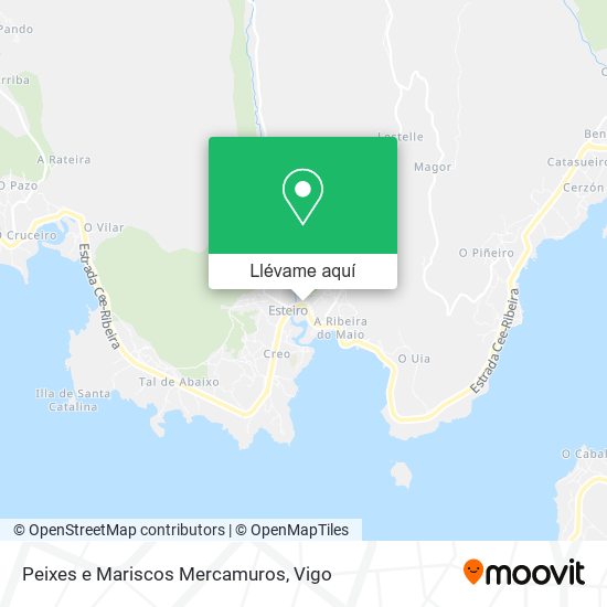 Mapa Peixes e Mariscos Mercamuros