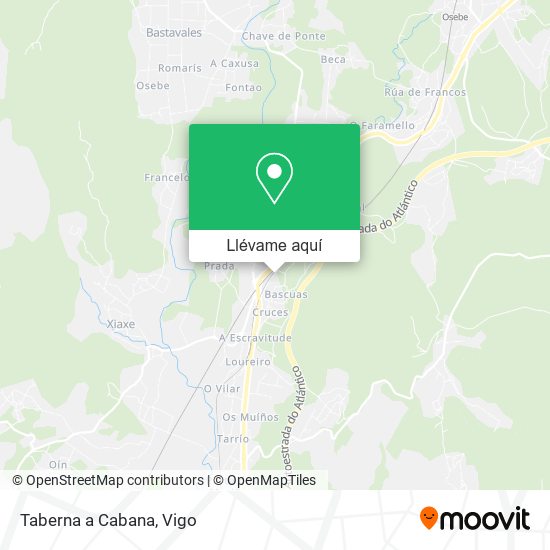 Mapa Taberna a Cabana