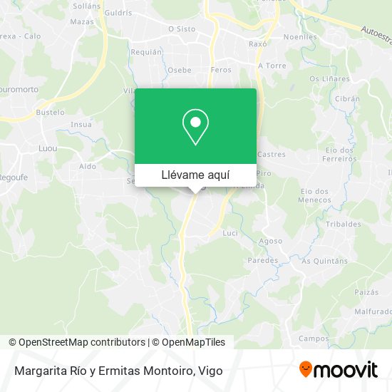 Mapa Margarita Río y Ermitas Montoiro