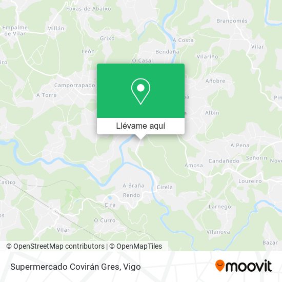 Mapa Supermercado Covirán Gres