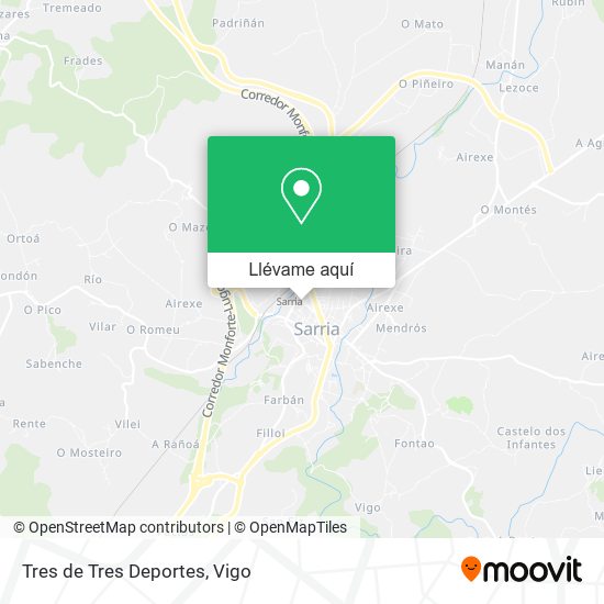 Mapa Tres de Tres Deportes