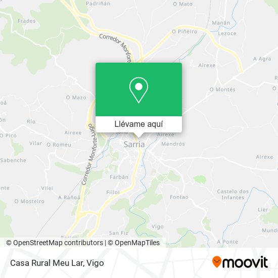 Mapa Casa Rural Meu Lar