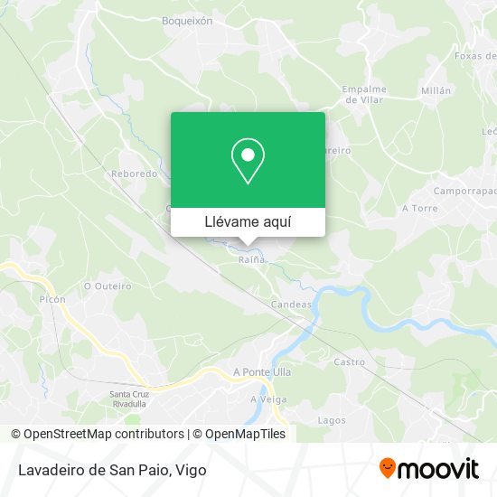 Mapa Lavadeiro de San Paio