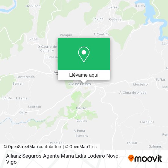 Mapa Allianz Seguros-Agente Maria Lidia Lodeiro Novo