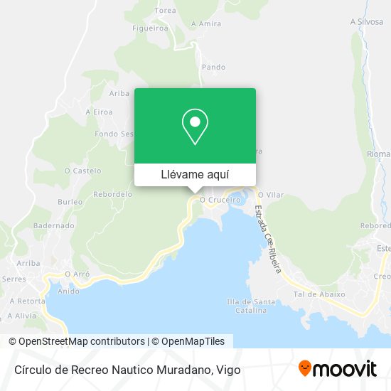 Mapa Círculo de Recreo Nautico Muradano