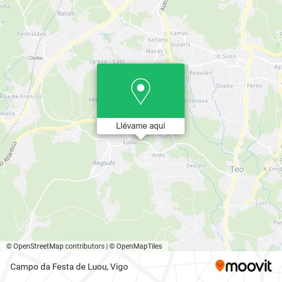 Mapa Campo da Festa de Luou