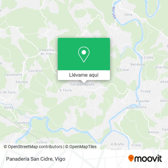 Mapa Panadería San Cidre