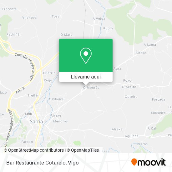 Mapa Bar Restaurante Cotarelo