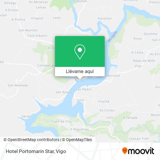 Mapa Hotel Portomarin Star