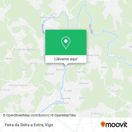 Mapa Feira da Sidra a Estra