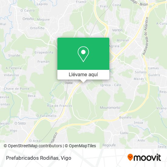 Mapa Prefabricados Rodiñas