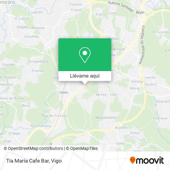 Mapa Tía Maria Cafe Bar