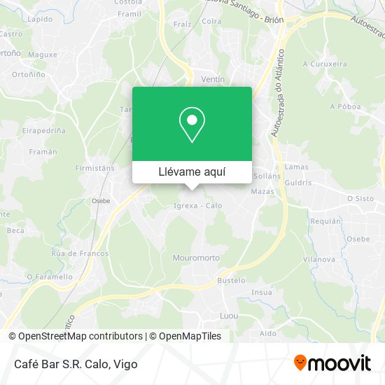 Mapa Café Bar S.R. Calo