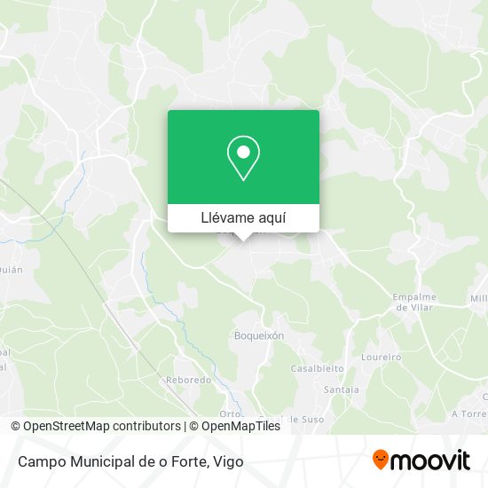 Mapa Campo Municipal de o Forte